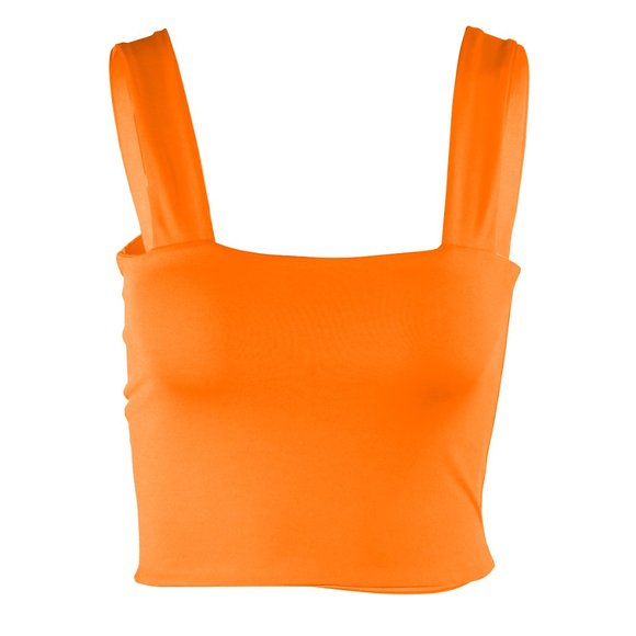 Women Summer Top Orange - Picture 4 of 6
